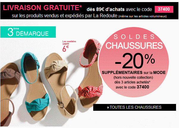 la redoute 15 juillet