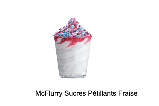Mc Flurry Sucres Pétillants fraise