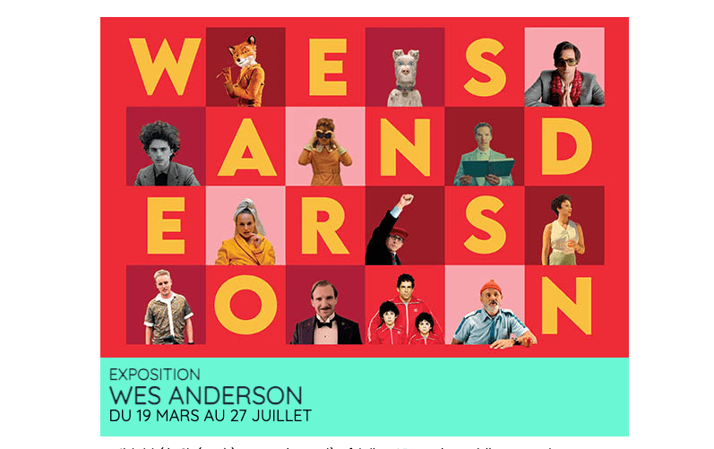 Wes Anderson expo affiche