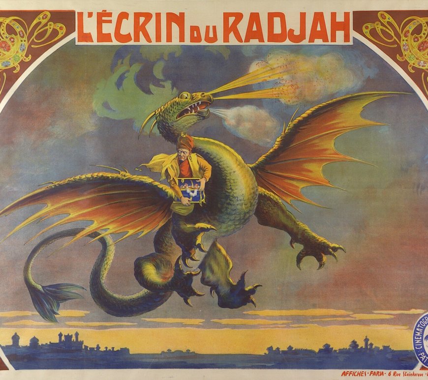 L'Ecrin du Radjah (Gaston Velle), affiche Cândido de Faria, 1906 © Collection Fondation Pathé