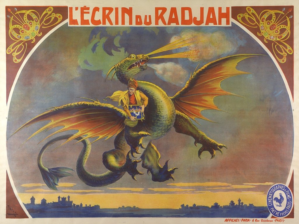 L'Ecrin du Radjah (Gaston Velle), affiche Cândido de Faria, 1906 © Collection Fondation Pathé