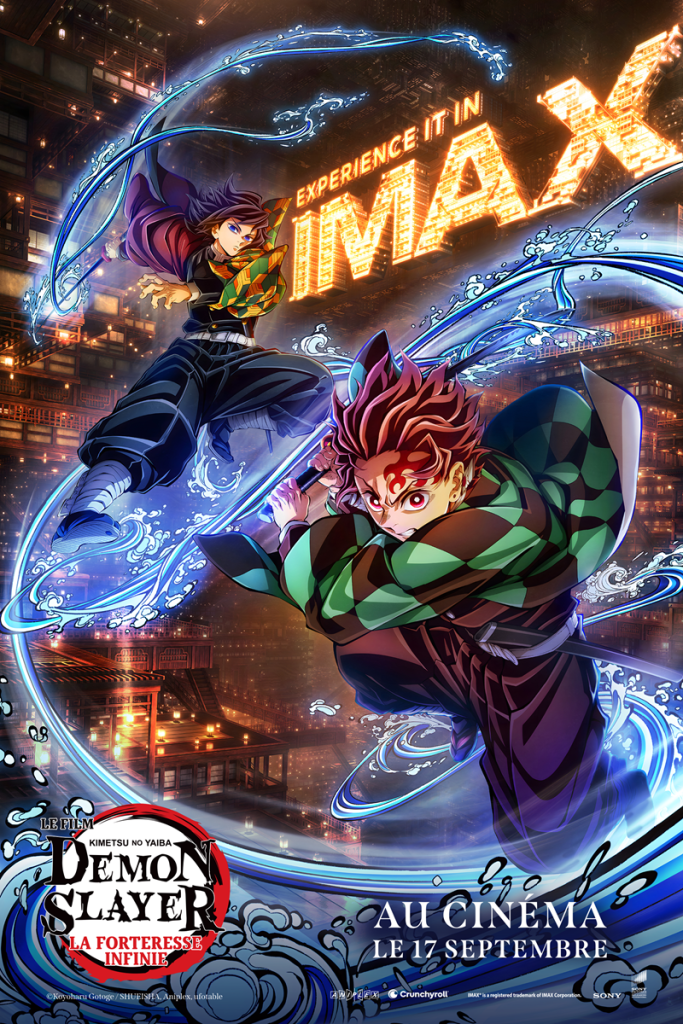 Demon slayer kimetsu no yaiba poster | Crédits : d’après l'œuvre originale de Koyoharu Gotoge (JUMP COMICS / SHUEISHA). Réalisation : Haruo Sotozaki. Scénario et production : ufotable.