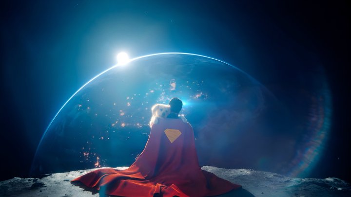 Superman james gun 2025 krypton scène espace